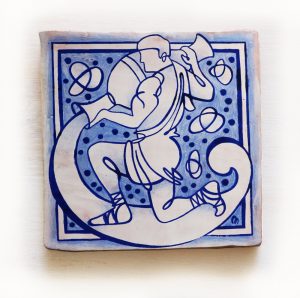 ppmiralles-azulejo-valenciano-zodiaco-horóscopo-acuario-hecho-a-mano-cerámica